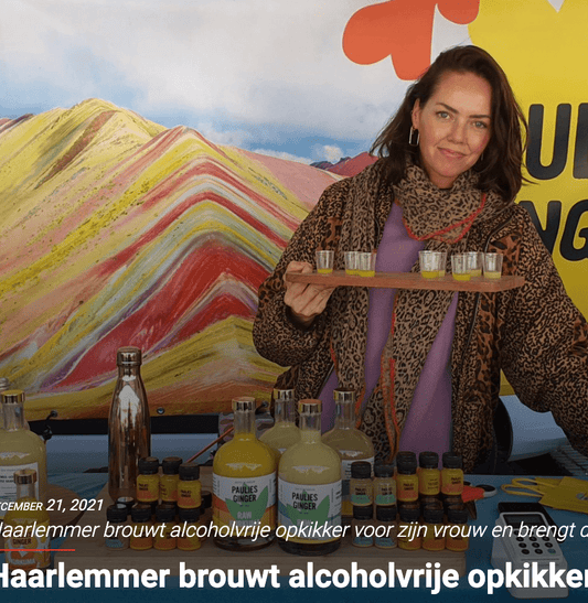 Haarlemmer brouwt alcoholvrije opkikker voor zijn vrouw - Paulies Ginger